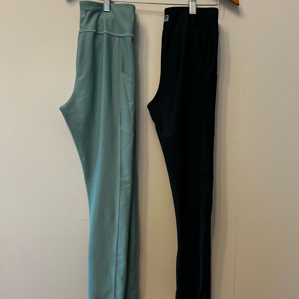 Kids Leggings Set - Black and Green